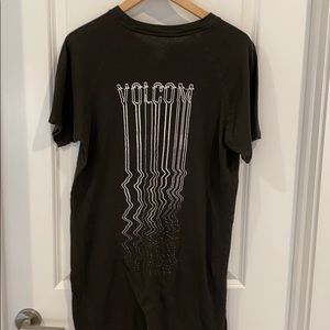 Volcom longline T-shirt/ T-shirt dress green M